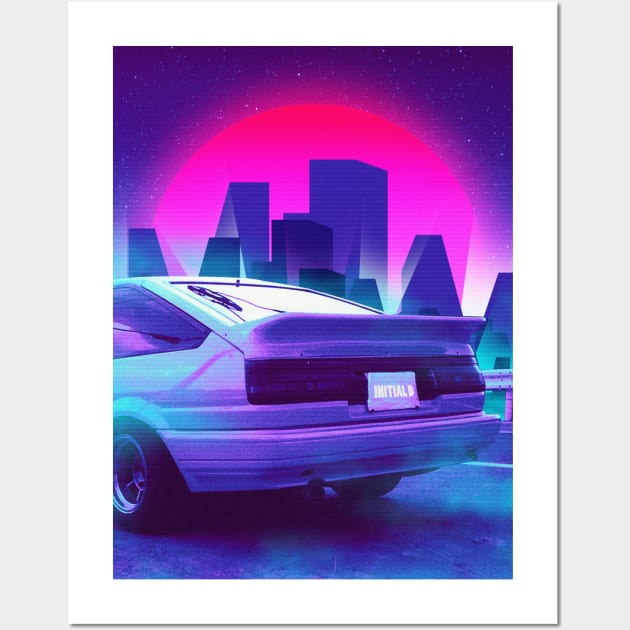 Ae86 Trueno Wall Art by mrcatguys